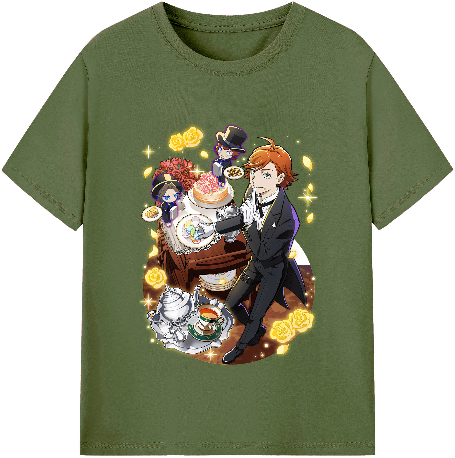 （画像用） 文豪ストレイドッグス Bungo Stray Dogs 綿100％半袖Tシャツ（フロントプリント）